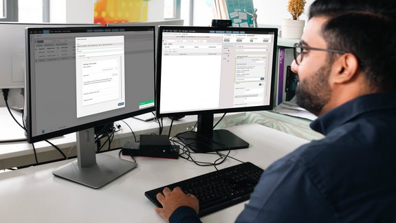 CRA requesting a radiology read using mint Lesion Clinical Trial Request Portal