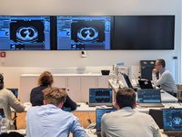 Participants at the RECIST and Beyond workshop in Cologne during hands-on training with mint Lesion for structured tumor response assessment.