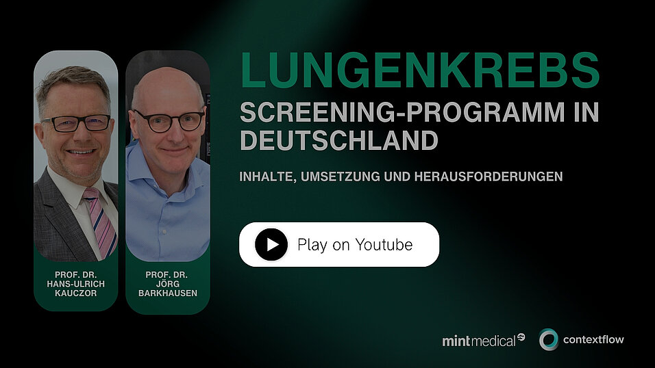 Lung cancer screening webinar 1: Prof. Kauczor and Prof. Barkhausen