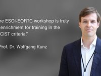 Wolfgang Kunz praising the ESOI-EORTC Workshop