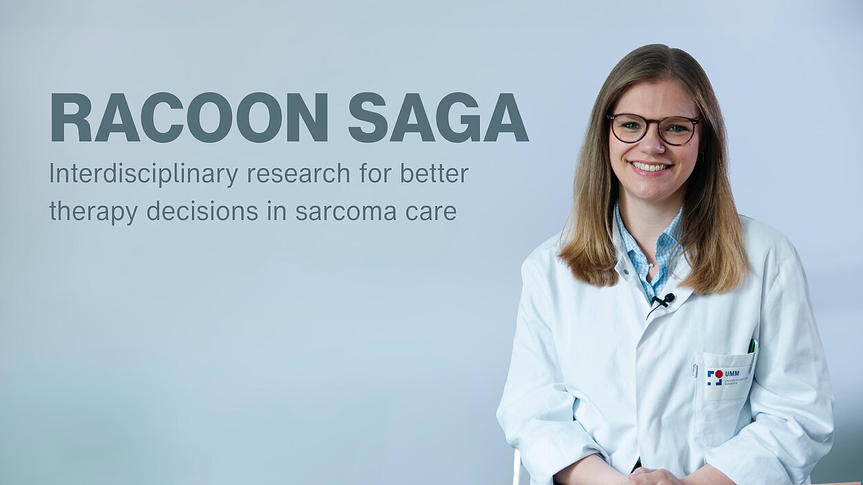 Image of Dr. Madelaine Hettler during interview on RACOON-SAGA: interdisciplinary project using MRI parameters (ADC) and clinical data to improve therapy decisions in sarcomas.