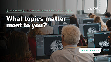 Radiologists and imaging professionals participating in a hands-on workshop in oncological imaging