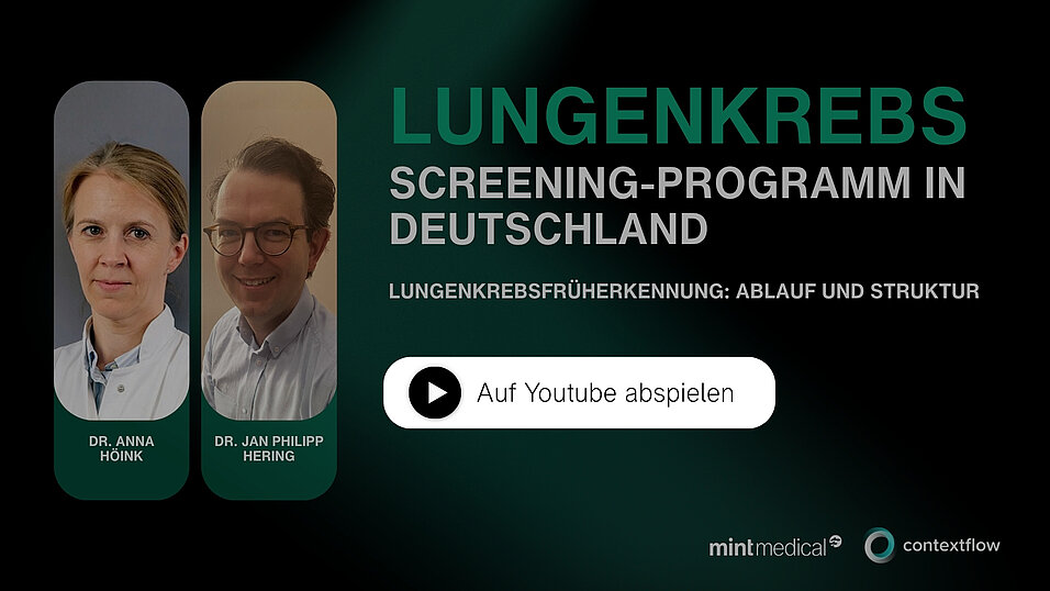 Lungenkrebs-Screening Webinar 2: Prof. Höhink und Prof. Herring